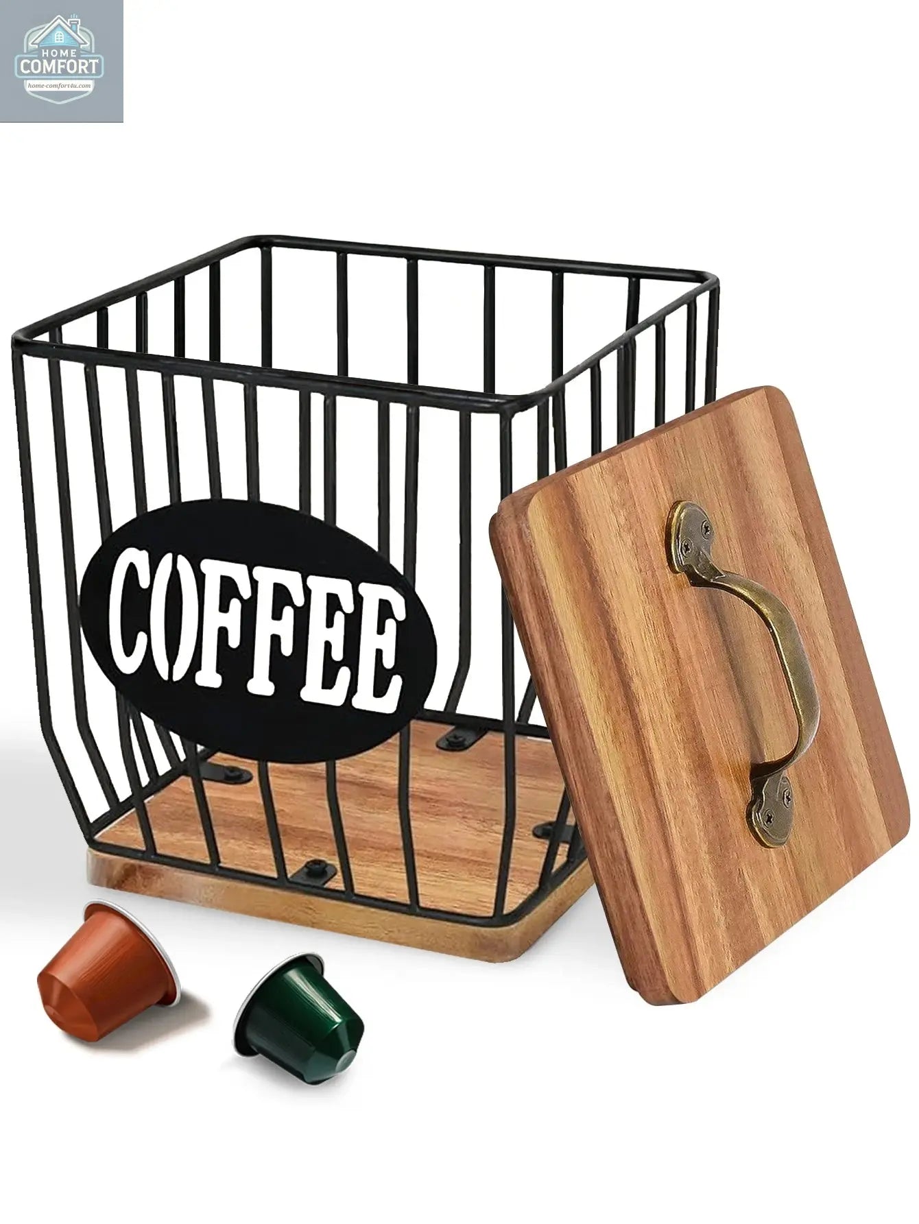 Coffee Capsule Basket Coffee Capsule Holder Coffee Filter Storage Container Basket Coffee Filter Holder with Lid