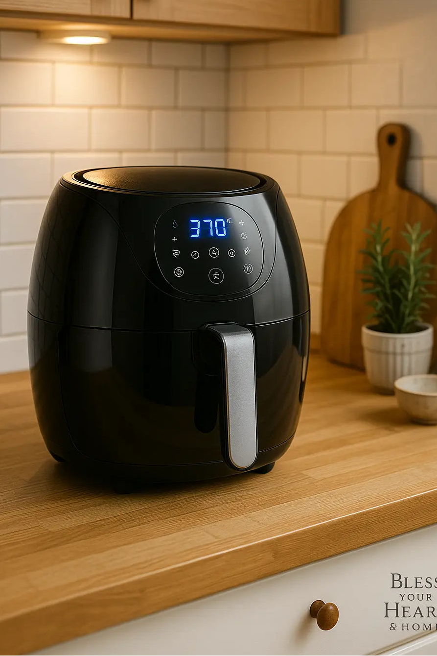 GoWISE USA 3.7-Qt Air Fryer – 8 Presets for Fast, Healthy Meals (Black)