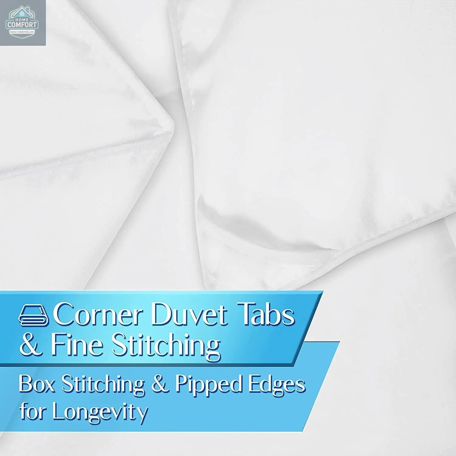 Kingsley Trend Queen Duvet Comforter Insert - Ultra Soft Box Stitched Queen Size Duvet, All Season White down Alternative Cozy Comforter with Corner Tabs, Queen 90X90