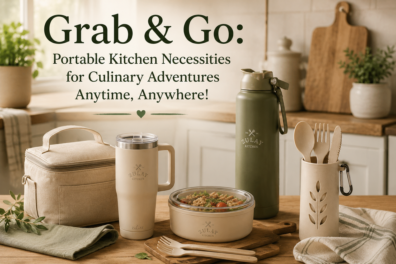 Grab & Go: Portable Kitchen Necessities for Culinary Adventures Anytime, Anywhere! Home Comfort