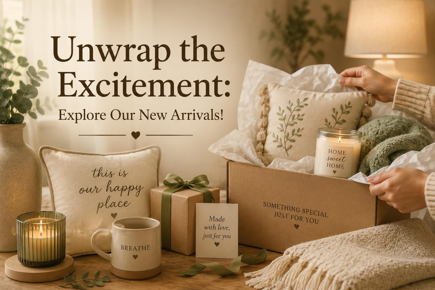 Unwrap the Excitement: Explore Our New Arrivals! Home Comfort