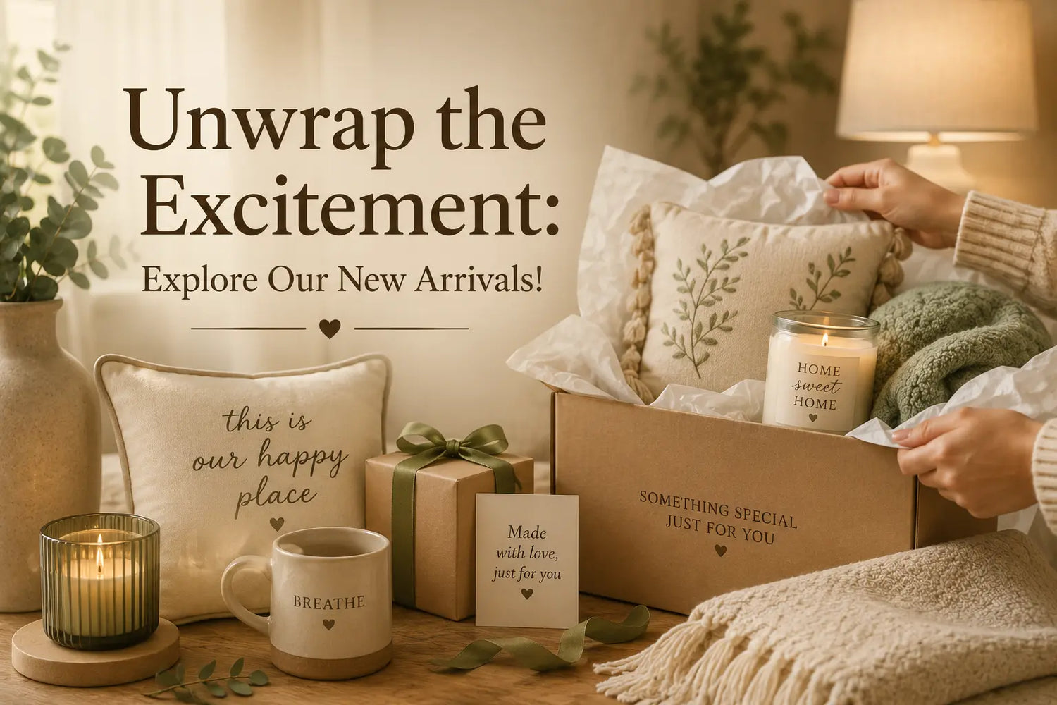 Unwrap the Excitement: Explore Our New Arrivals! Home Comfort