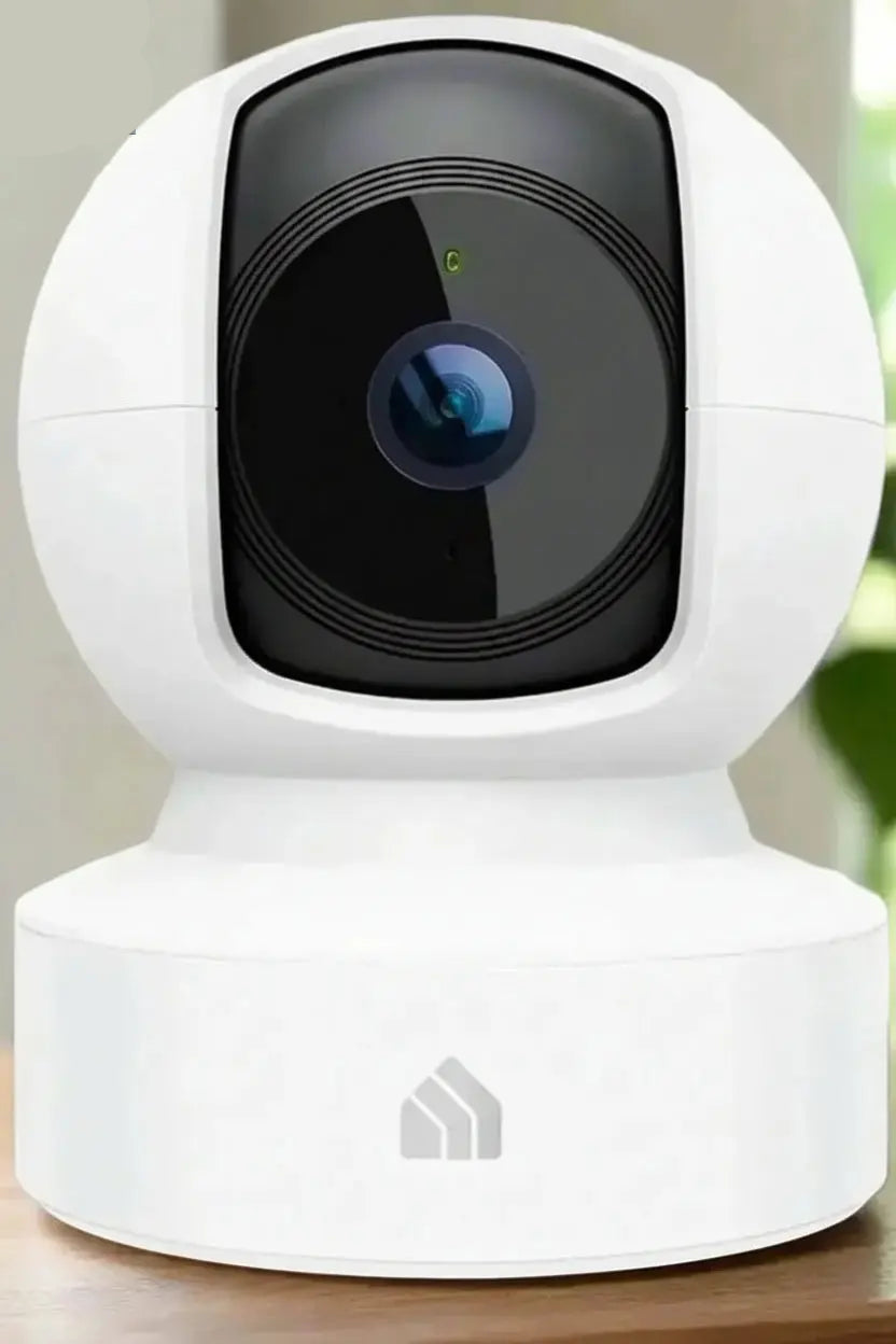Indoor Pan/Tilt Smart Security Camera, 1080P HD Dog-Camera,2.4Ghz with Night Vision,Motion Detection for Baby and Pet Monitor, Cloud & SD Card Storage, Works with Alexa& Google Home (EC70), White