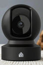 Indoor Pan/Tilt Smart Security Camera, 1080P HD Dog-Camera,2.4Ghz with Night Vision,Motion Detection for Baby and Pet Monitor, Cloud & SD Card Storage, Works with Alexa& Google Home (EC70), White