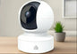Indoor Pan/Tilt Smart Security Camera, 1080P HD Dog-Camera,2.4Ghz with Night Vision,Motion Detection for Baby and Pet Monitor, Cloud & SD Card Storage, Works with Alexa & Google Home (EC70), White
