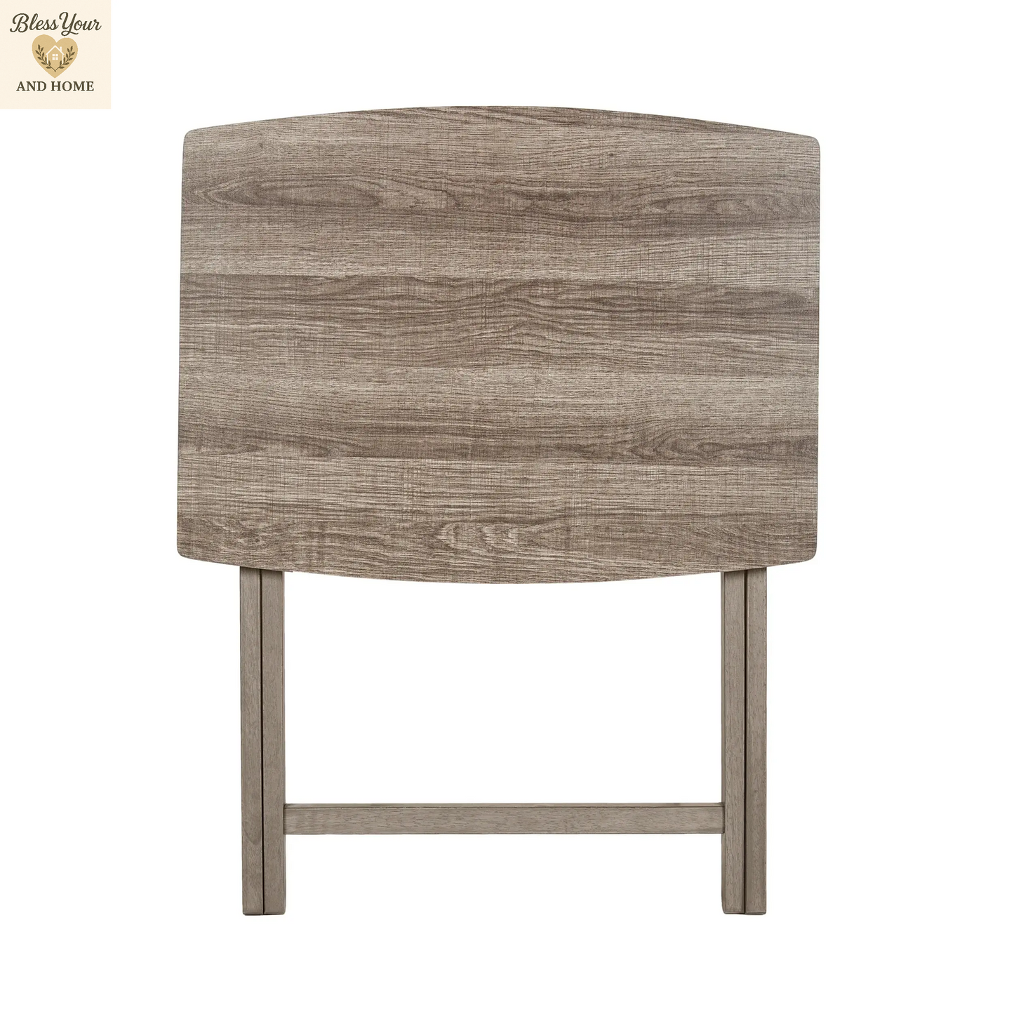 Elevate Your Space with the Stylish Mainstays Indoor Oversized Folding Tray Table in Rustic Gray - Perfect for Dining or Work!