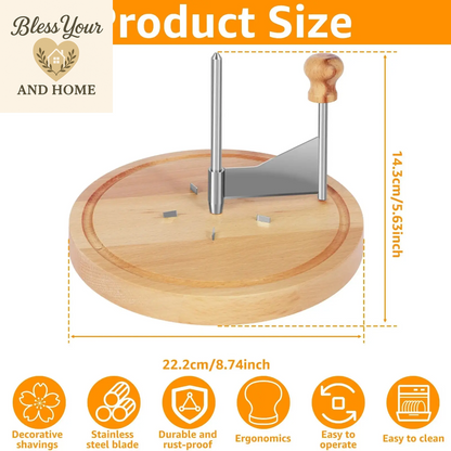 Elevate Your Culinary Creations with the Handheld Stainless Steel Cheese Curler and Grater - Perfect for Cheese, Chocolate, and More!