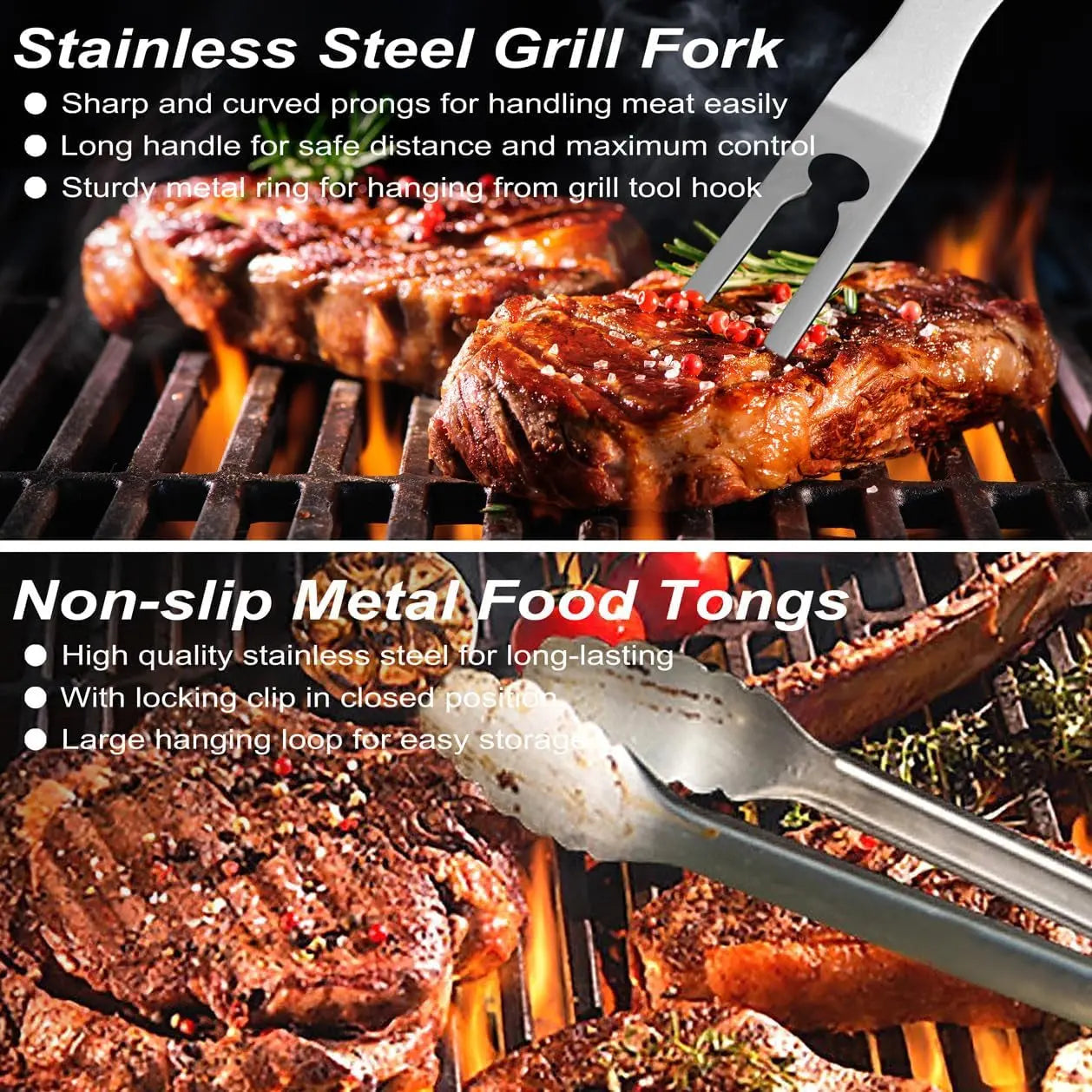 29 PCS BBQ Grill Accessories Stainless Steel