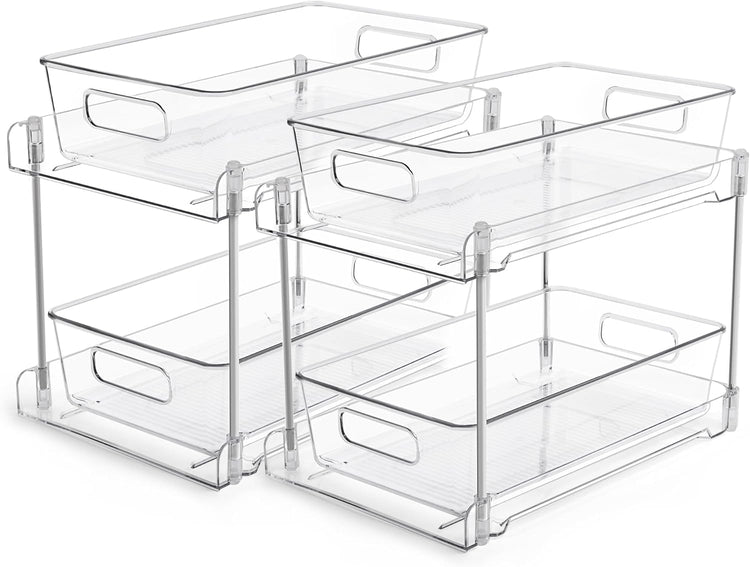 4 Pack Pull Out Bathroom under Sink Organizer (S-Standard)