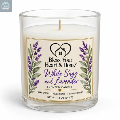 Bless Your Heart & Home Signature Scented Candle – Lavender– 11 oz