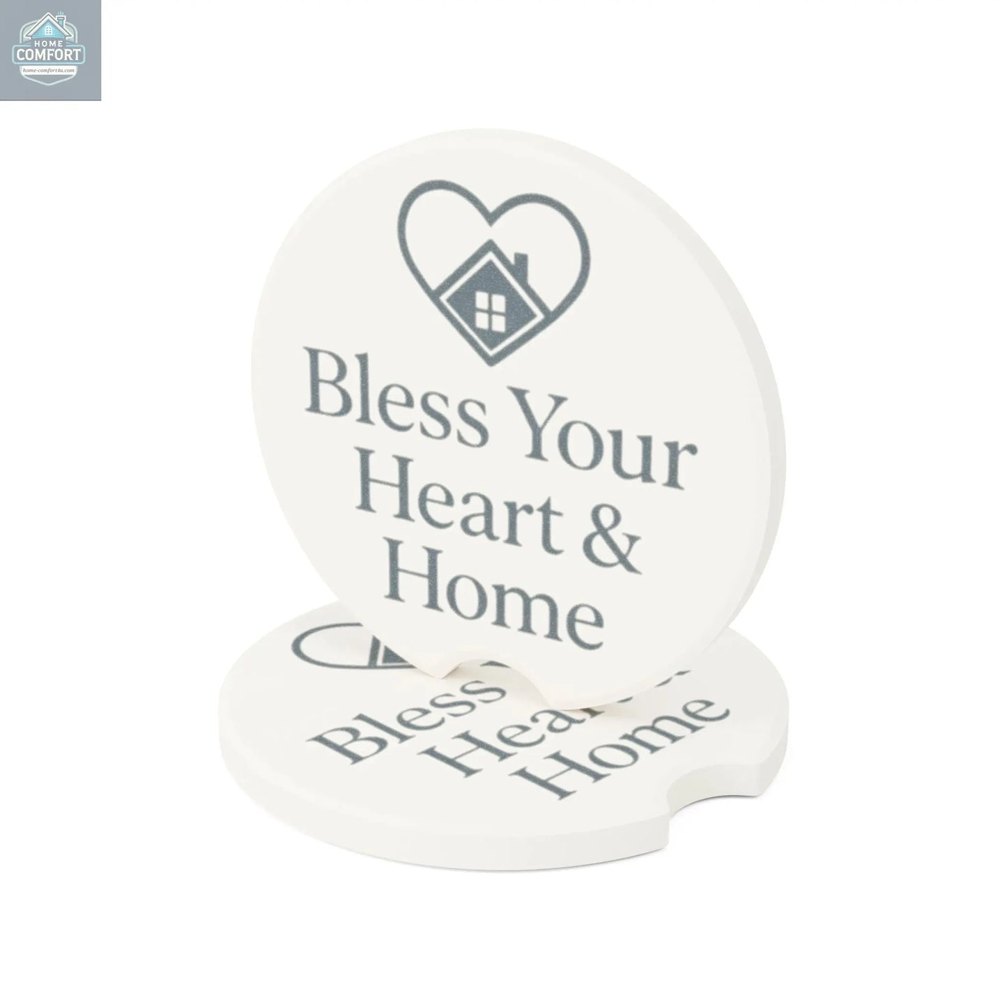 Bless Your Heart & Home Soapstone Car Cup Holder Coaster – BYHH Signature Collection