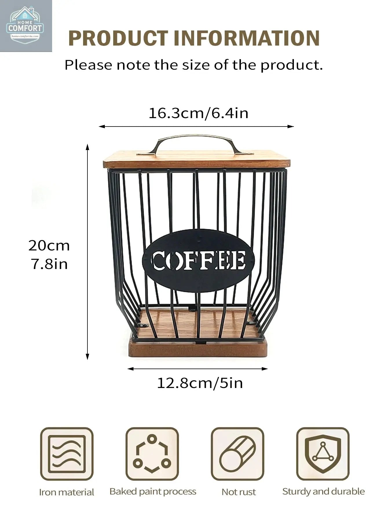 Coffee Capsule Basket Coffee Capsule Holder Coffee Filter Storage Container Basket Coffee Filter Holder with Lid