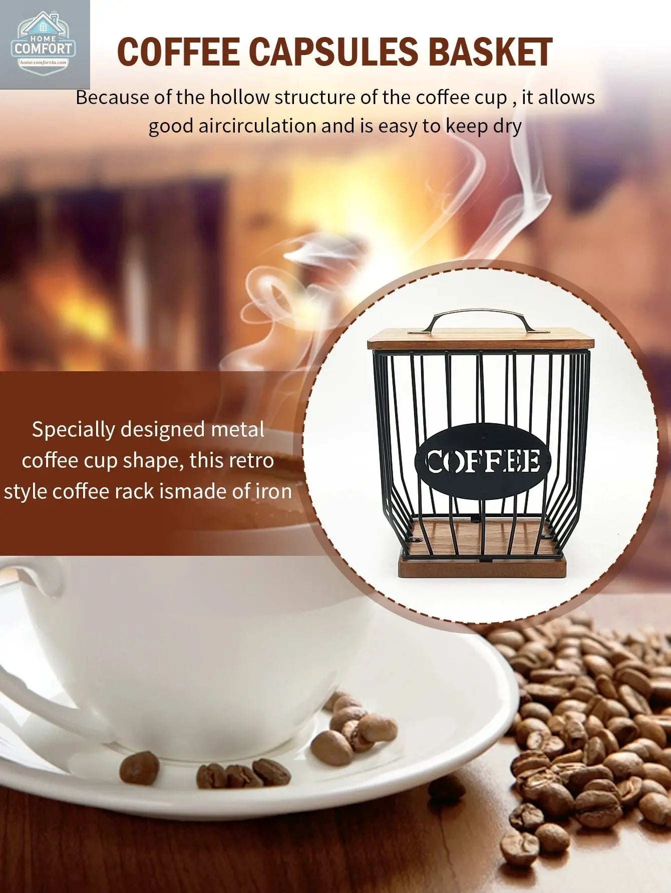 Coffee Capsule Basket Coffee Capsule Holder Coffee Filter Storage Container Basket Coffee Filter Holder with Lid