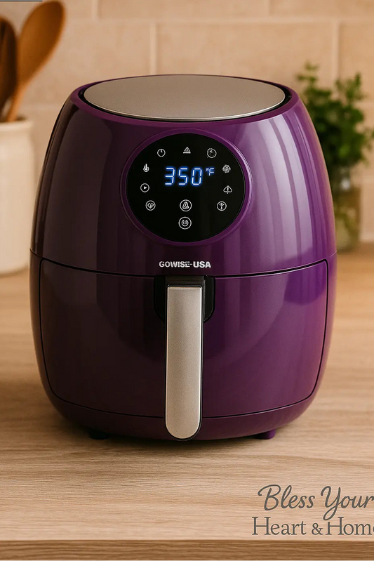 GoWISE USA 3.7-Qt Air Fryer – 8 Presets for Fast, Healthy Meals (Black)