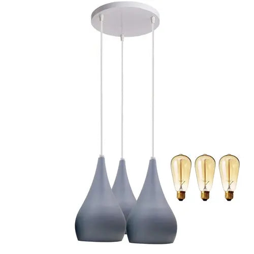 Triple Glow – 3 Head Cluster Pendant Light Hanging Ceiling Lamp Sangria Angel
