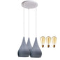 Triple Glow – 3 Head Cluster Pendant Light Hanging Ceiling Lamp Sangria Angel