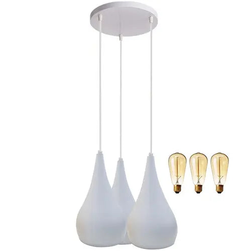 Triple Glow – 3 Head Cluster Pendant Light Hanging Ceiling Lamp Sangria Angel