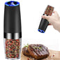 Electric Gravity Sensor Automatic Pepper Grinder - Effortless, Mess-Free Seasoning 