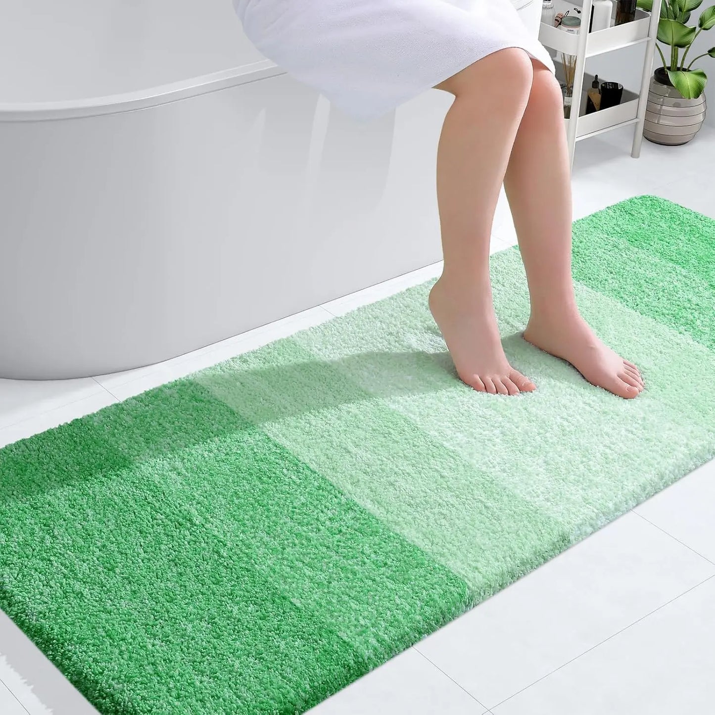 Extra Soft Bath Mat – Non-Slip, Absorbent Microfiber for Warmth & Comfort OLANLY