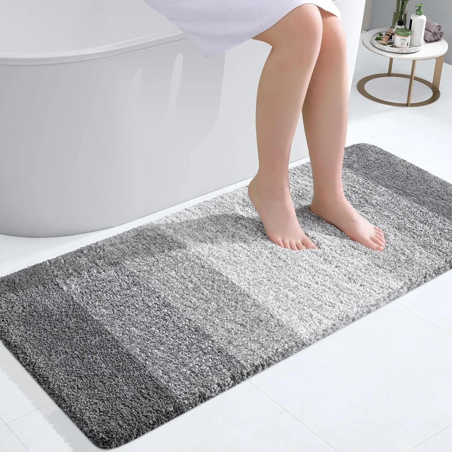 Extra Soft Bath Mat – Non-Slip, Absorbent Microfiber for Warmth & Comfort OLANLY