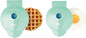 Mini Waffle Maker 3-Piece Set with Heart Waffle Maker & Mini Griddle – Compact Nonstick Breakfast Maker Gift Set 