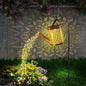 2 Pack Solar Watering Can with Lights,Solar Lanterns Outdoor Hanging Waterproof Garden Decor,Solar Lights Outdoor Garden Decorative,Retro Metal Solar Garden Lights Yard Decorations for Lawn Path Patio