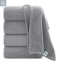 4 Pack Oversized Bath Sheet Towels 700 GSM Ultra Soft Light Gray Bath Towel Set
