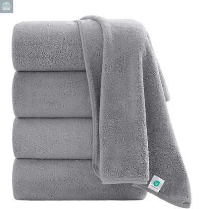 Oversized Bath Towel set 700 GSM Ultra Soft Gray Bath Towel Set
