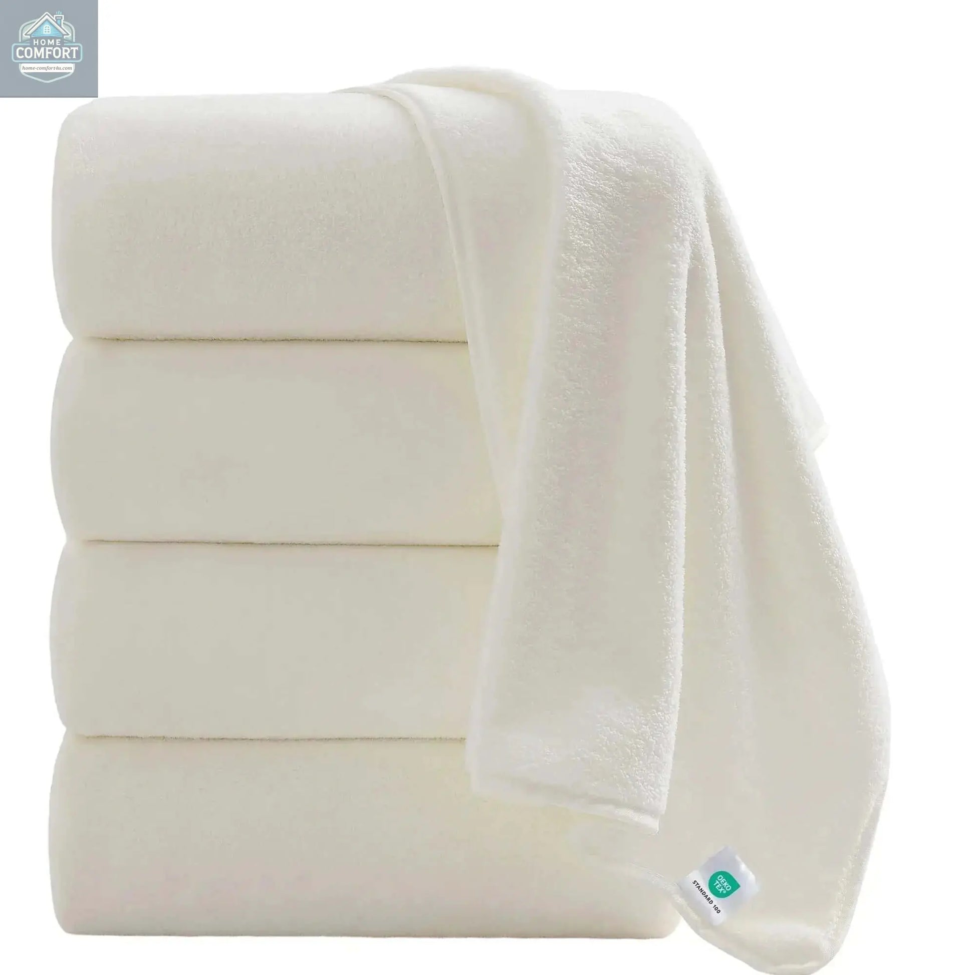 Oversized Bath Towel set 700 GSM Ultra Soft Cream Bath Towel Sette