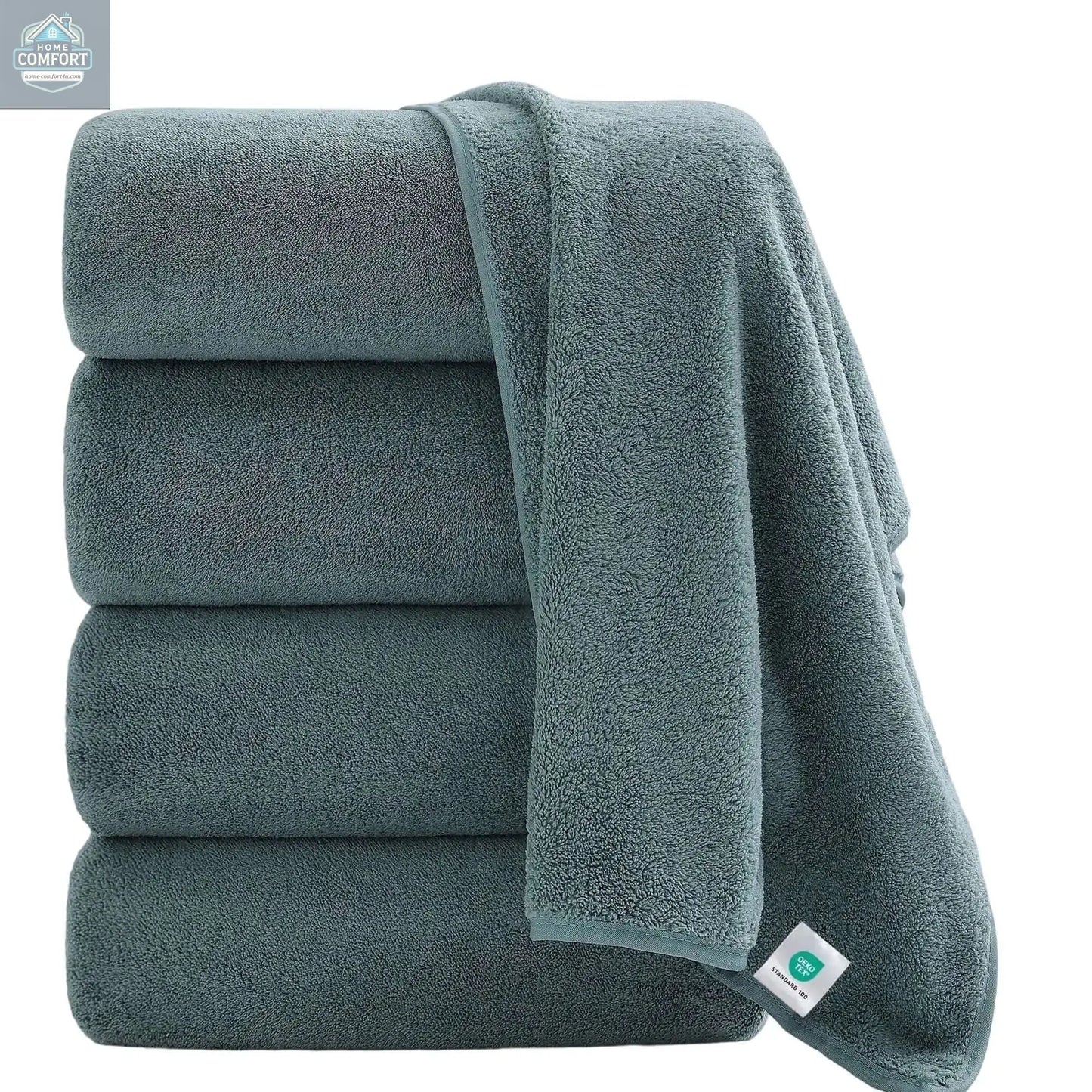 Oversized Bath Towel set 700 GSM Ultra Soft Blue Bath Towel Set