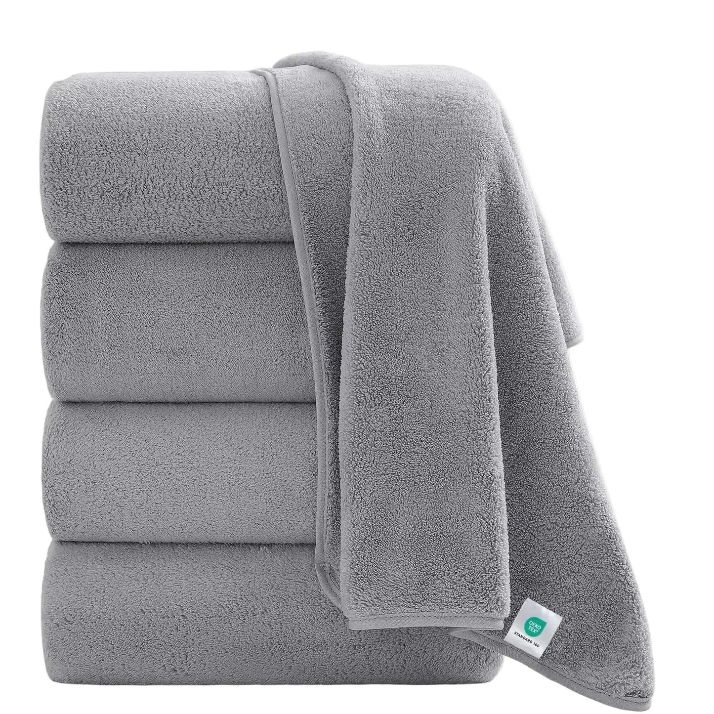 Oversized Bath Towel set 700 GSM Ultra Soft Gray Bath Towel Set