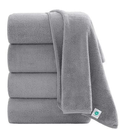 Oversized Bath Towel set 700 GSM Ultra Soft Gray Bath Towel Set