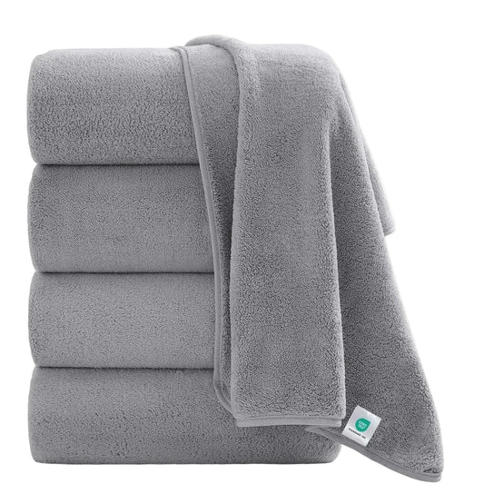 Oversized Bath Towel set 700 GSM Ultra Soft Gray Bath Towel Set
