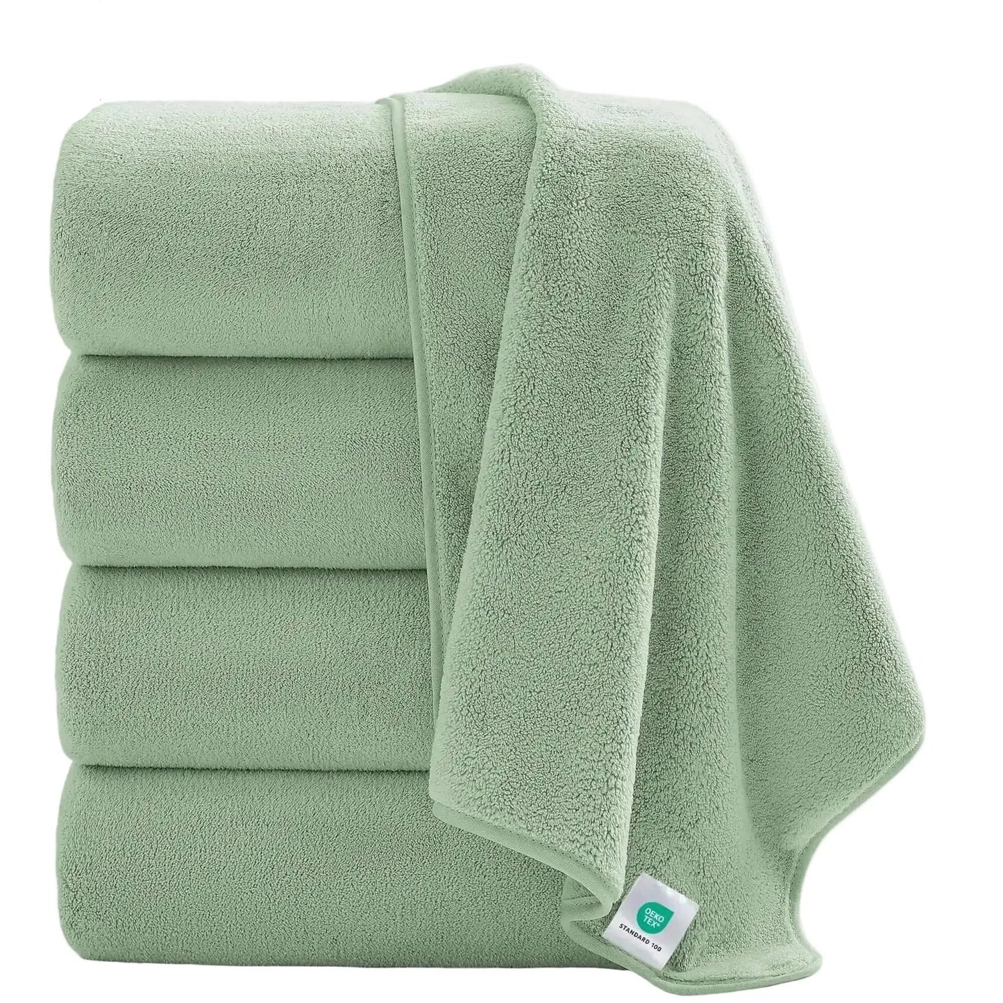 Oversized Bath Towel set 700 GSM Ultra Soft Mint Green Bath Towel Set