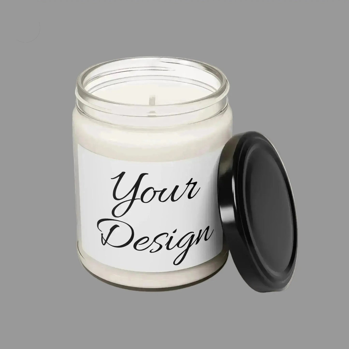 Personalized 9oz Soy Candle – Custom Label Candle, Your Design, Perfect Gift - Bless Your Heart & Home