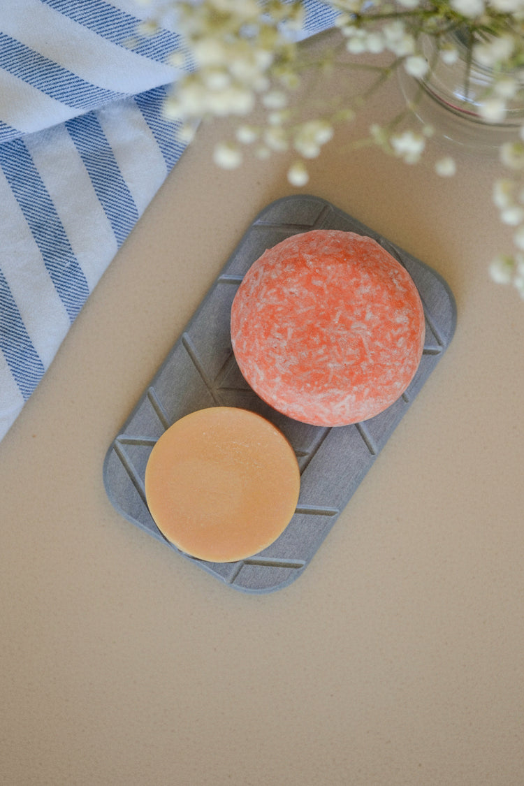 Stone Soap Dish Quick Dry Soap Holder with Geometric Design for Bathroom Sink Bless Your Heart & Home