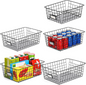 Versatile 6 Pack Wire Baskets for Ultimate Pantry Organization - Includes 2 XXLarge, 2 XLarge, and 2 Large Sizes