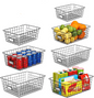 Versatile 6 Pack Wire Baskets for Ultimate Pantry Organization - Includes 2 XXLarge, 2 XLarge, and 2 Large Sizes