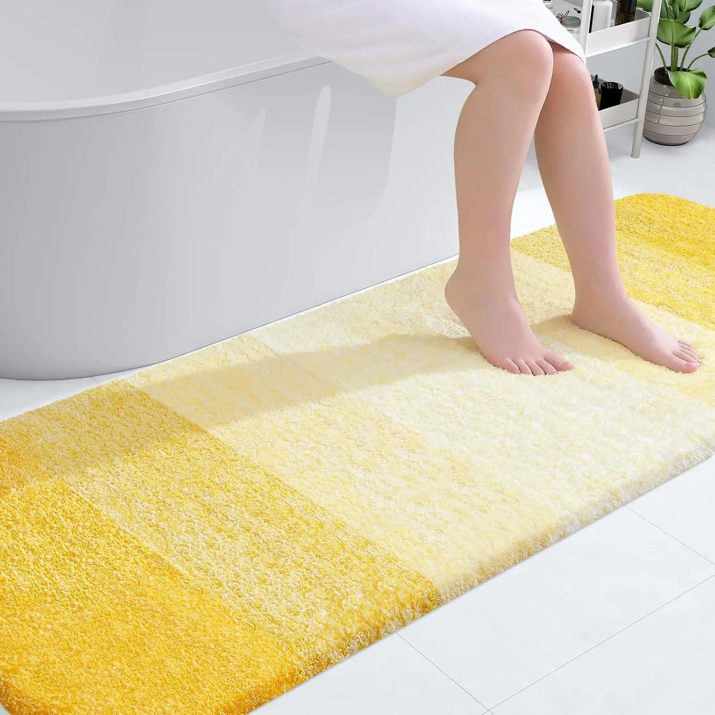 Extra Soft Bath Mat – Non-Slip, Absorbent Microfiber for Warmth & Comfort OLANLY